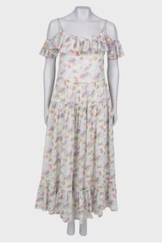 Maxi dress in floral print