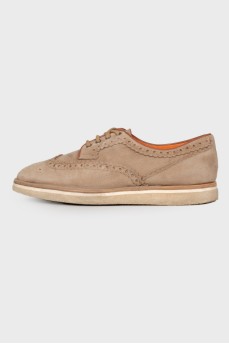 Men's suede brogues