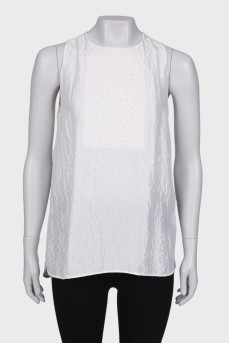 White top with Swarovski crystals