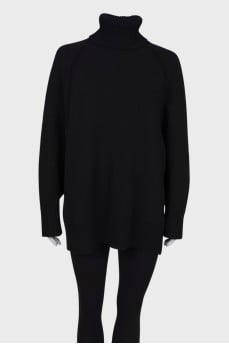 Wool turtleneck sweater