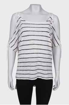 Long T-shirt with frill