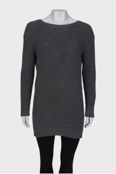 Sweater with cutout back