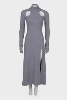 Maxi dress with slit