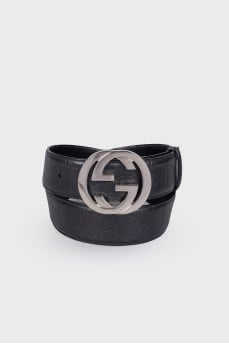 Signature leather belt