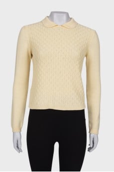 Yellow wool jumper