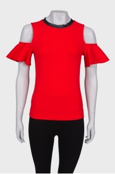 Red Off Shoulder Top