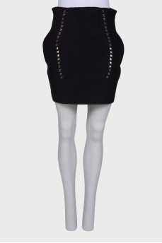 Black high waist skirt