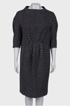 Tweed balloon dress
