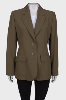 Classic green jacket with tag