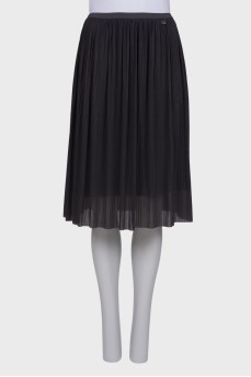 Charcoal Pleated Skirt ChangeClear