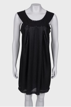 Black mesh dress