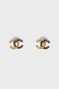 Earrings with brand logo