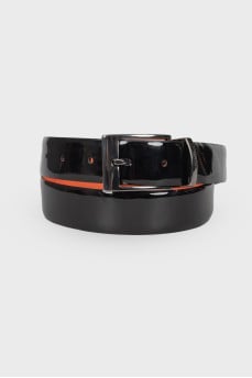 Lacquered black belt