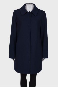 Wool dark blue coat