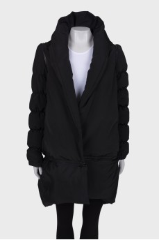 Black down jacket transformer