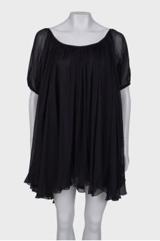 Silk translucent dress
