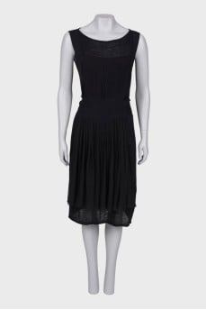 Front pleated dress