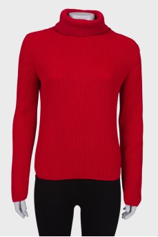 Sweater with a zipper on the back