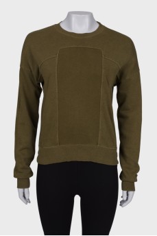 Green fleece sweatshirt