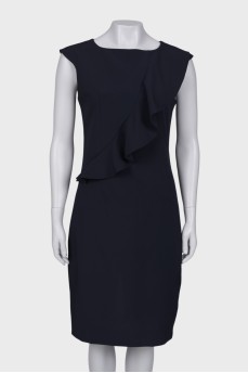 Black dress with frill