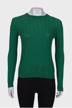 Two color wool sweater