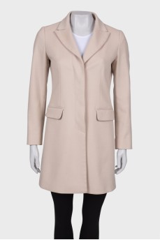 Wool beige coat