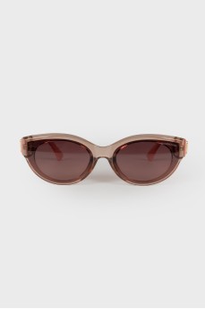 Sunglasses with translucent frames