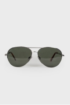 Green aviator Sunglasses