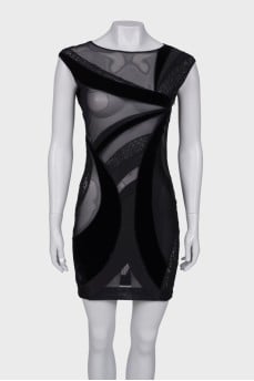 Translucent black dress