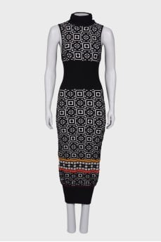 Textured maxi dress