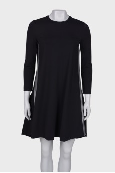 Dress with silver stripes