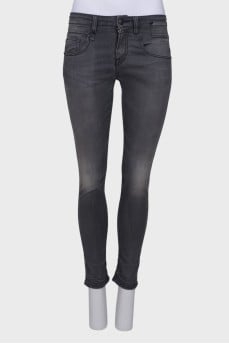 Gray skinny jeans
