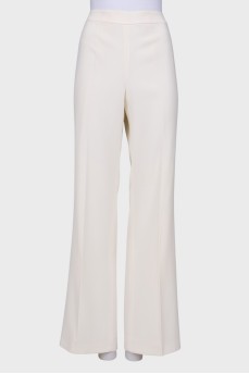 Milk palazzo trousers with tag