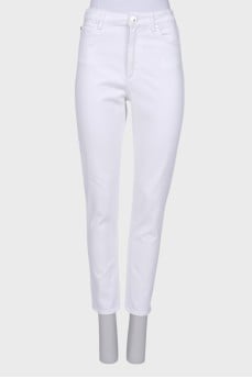 White high waist jeans