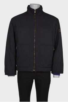 Men's black zip jacket