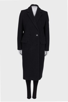 Black wool coat