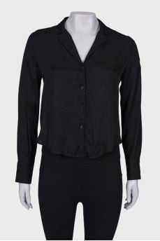 Black snakeskin print shirt
