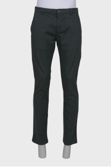 Men's dark green trousers