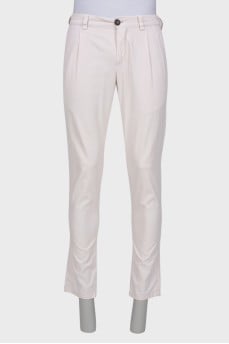 Men's white trousers