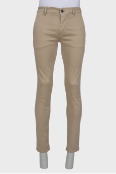 Men's dark beige trousers