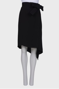 Black wrap skirt with tag