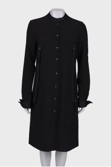 Press-studs midi dress