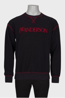 Men's sweater with embroidery