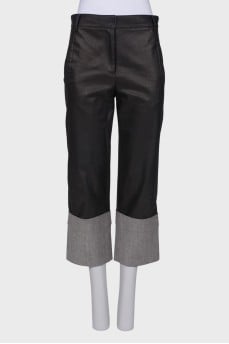 Combination straight trousers