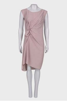 Straight-cut draped dress