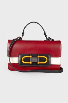 Mixed leather bag