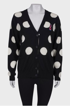 Wool cardigan with tag