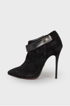 Suede stiletto heels