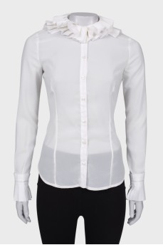 White open back shirt