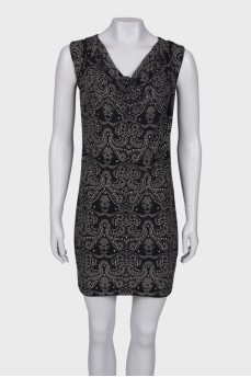 Black dress with rhinestones